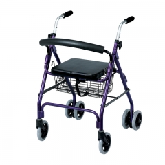 Déambulateur à 4 roues avec freins à pression